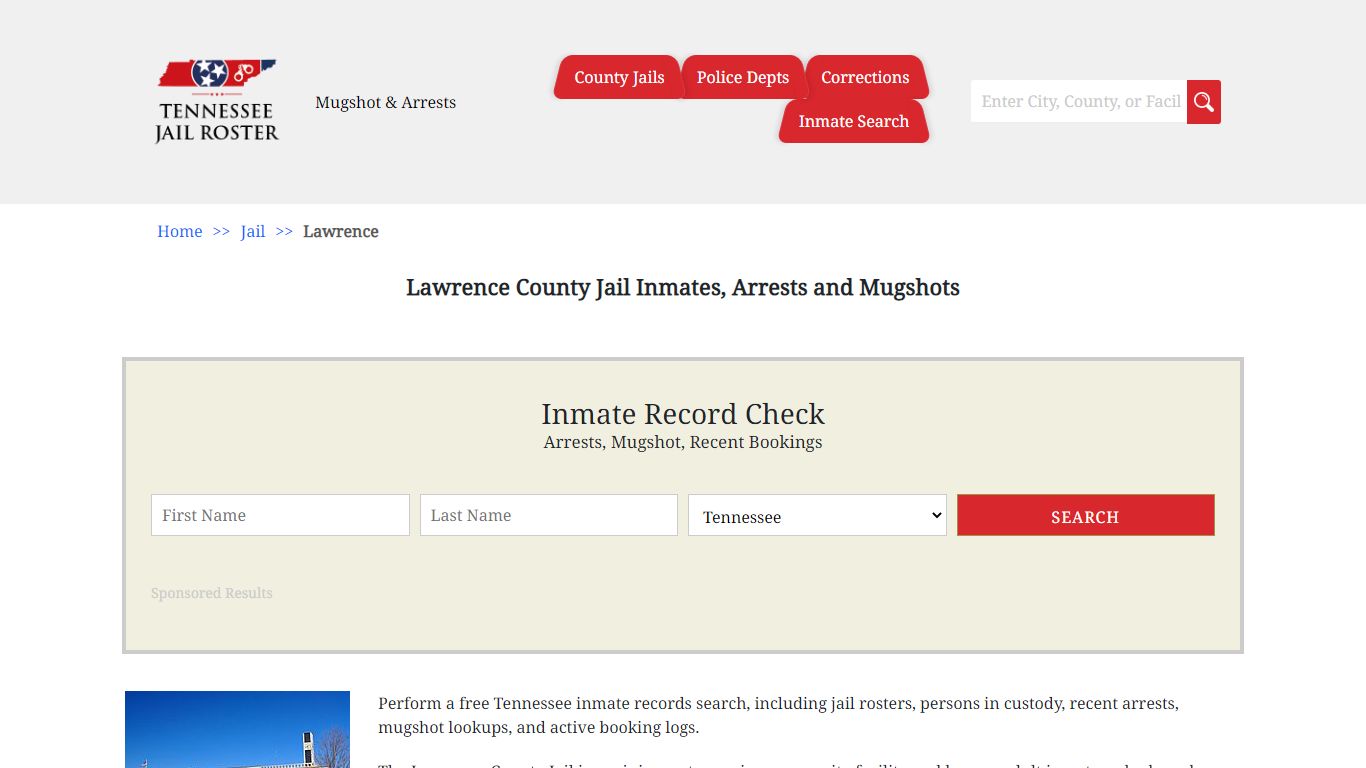 Lawrence County Jail Inmates, Arrests and Mugshots
